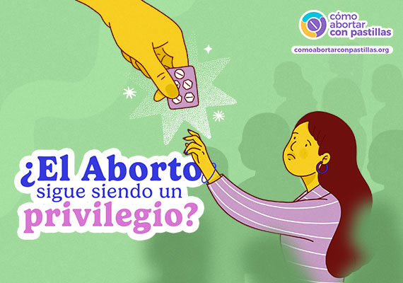 Imagen explorando si el acceso al aborto sigue siendo un privilegio, destacando desigualdades en derechos.