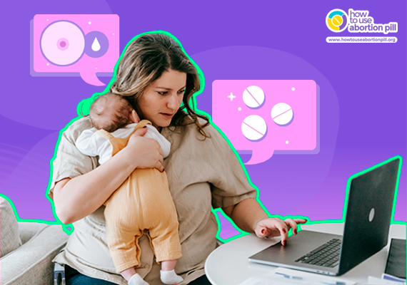 A breastfeeding mother holding her child with icons representing medication safety and breastfeeding.